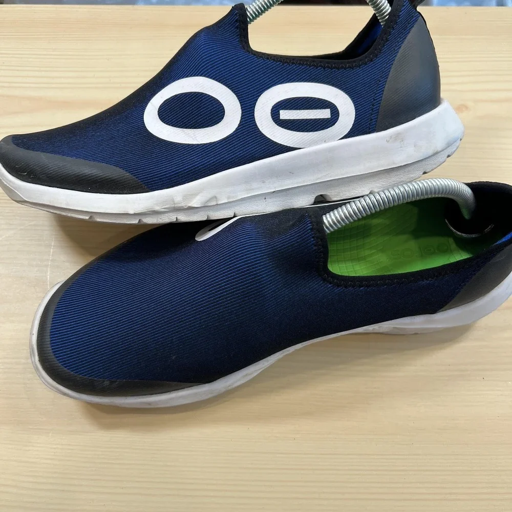 OOFOS OOmg Sport Slip-On Shoes Mens 11 Blue Recovery Walking Sneakers Athletic